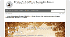 Desktop Screenshot of christiansproducts.com