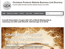 Tablet Screenshot of christiansproducts.com